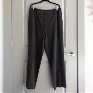 Eddie Bauer Brown Straight Leg Dress Pants Sz 16